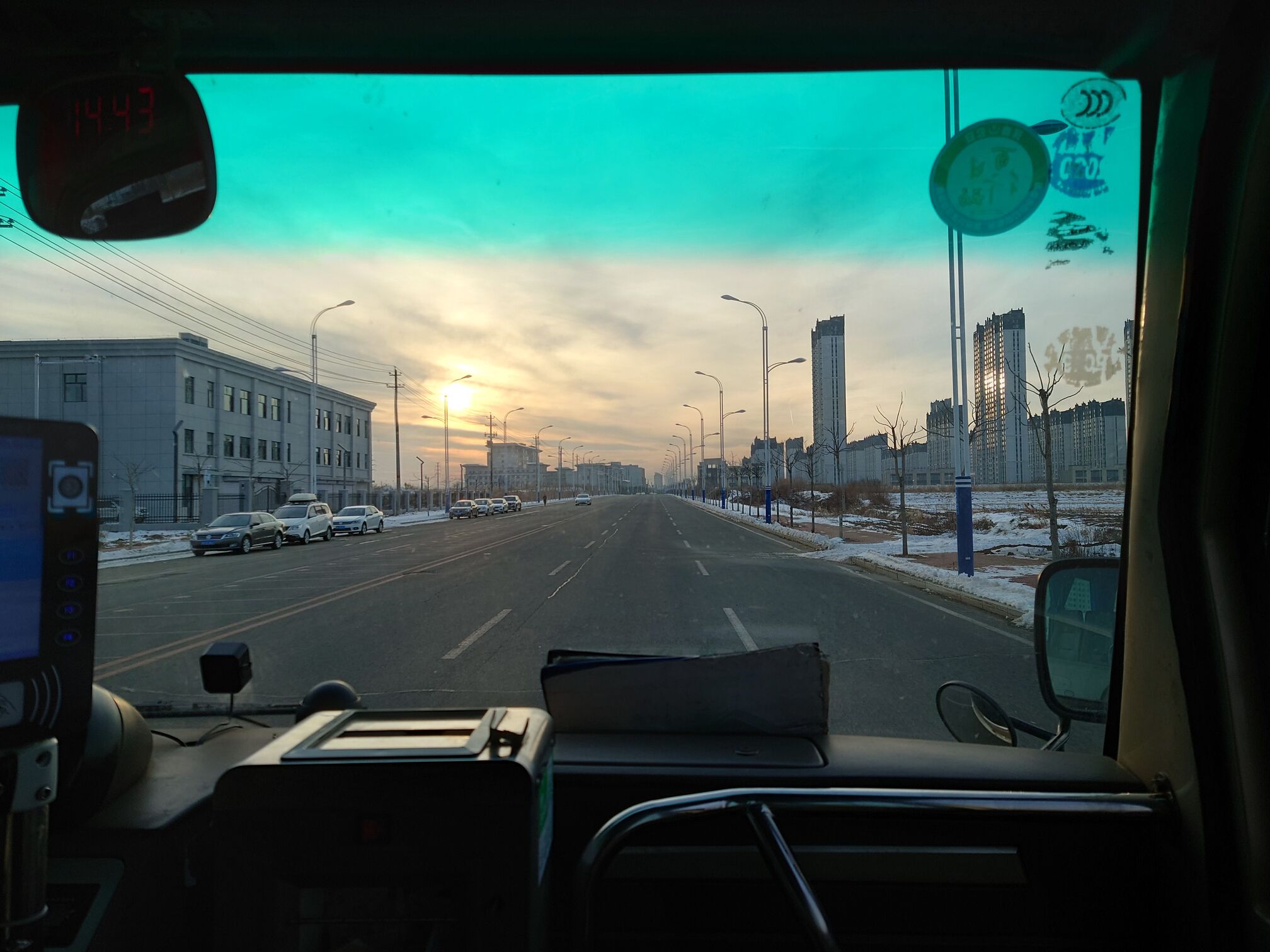 Bus on road